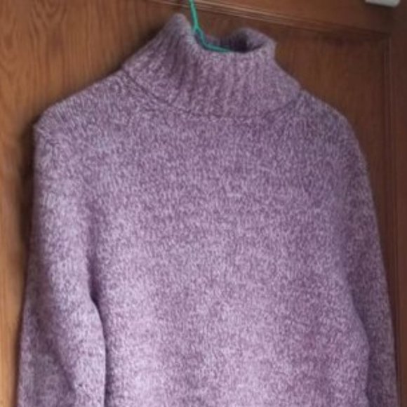 Vintage 90s, fluffy angora (rabbit), soft lambs wool, turtle neck sweater, S, XS - Picture 1 of 6
